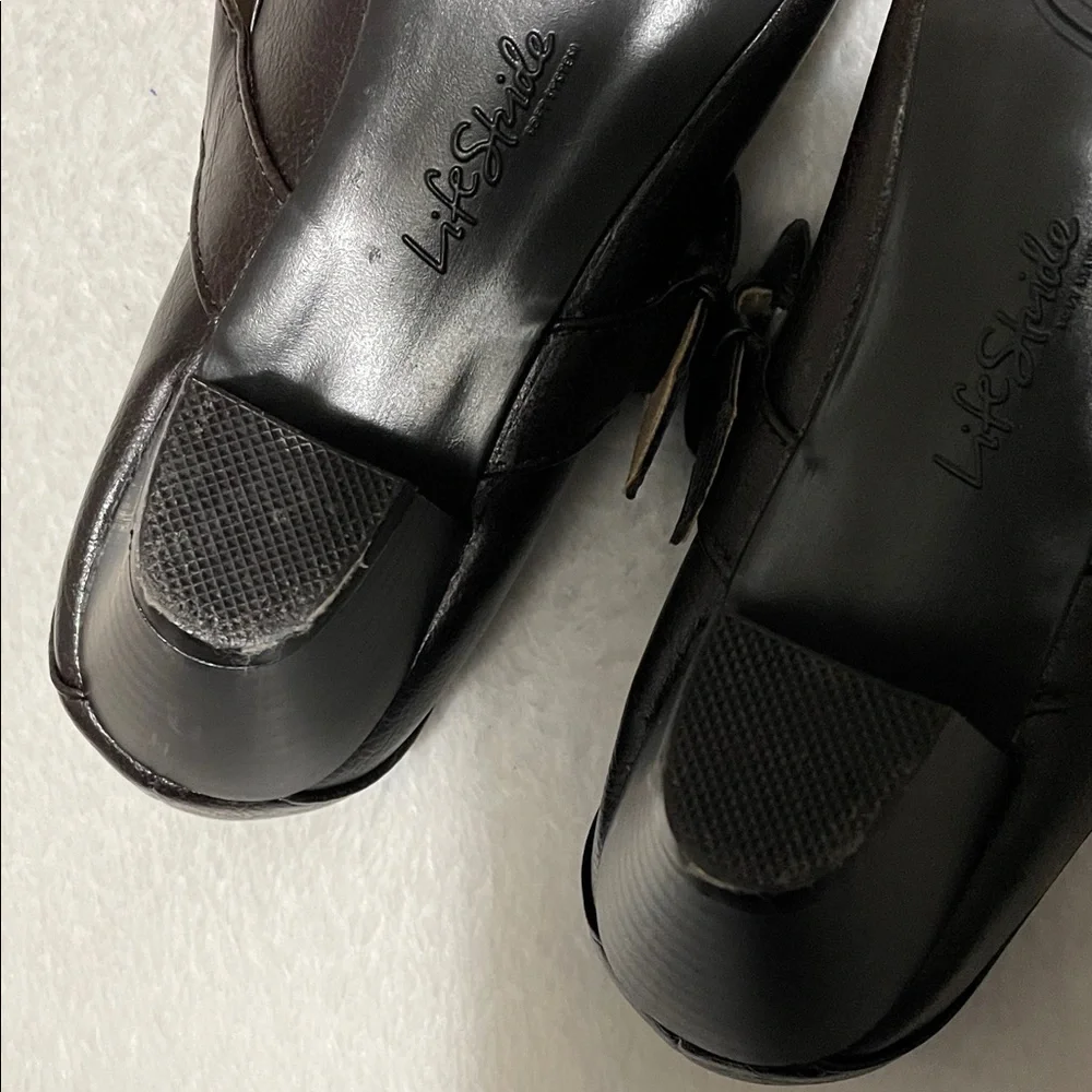 LifeStride Brown Mary Jane Heels Low Heel Pump Sz 5.5M - Picture 7 of 11